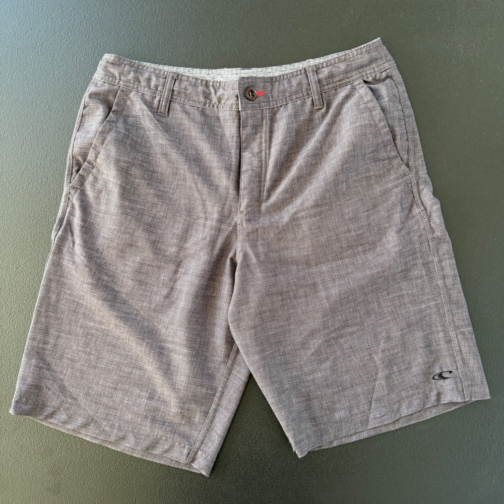 O'Neill Hybrid Shorts Men 33 Grey Heathered Walkshorts Swim Trunks